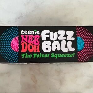 Teenie NeeDoh Fuzz Ball 3 Pack- Viral Sensory Toy (Pink, Purple & Blue)